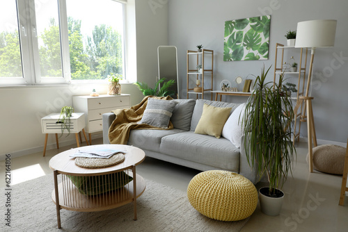 Interior of light living ro...