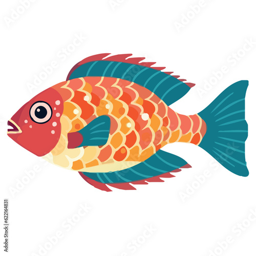 Golden koi carp