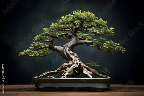 bautiful tamarind bonsai tree , generative ai