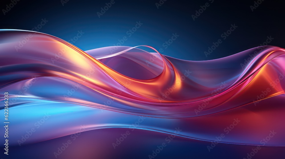 Shimmering Blue Abstract Background Flowing and Smooth Lines Shimmering Blue Abstract Background Flowing and Smooth Lines