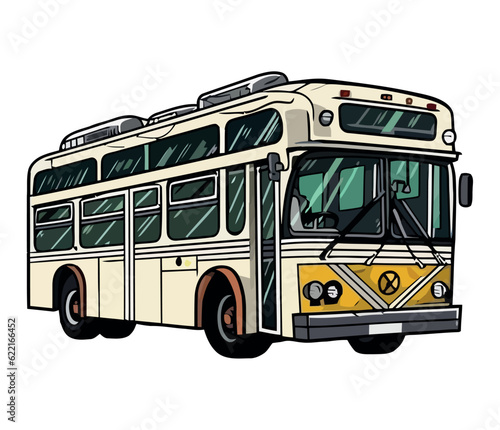 Tour bus illustration vector