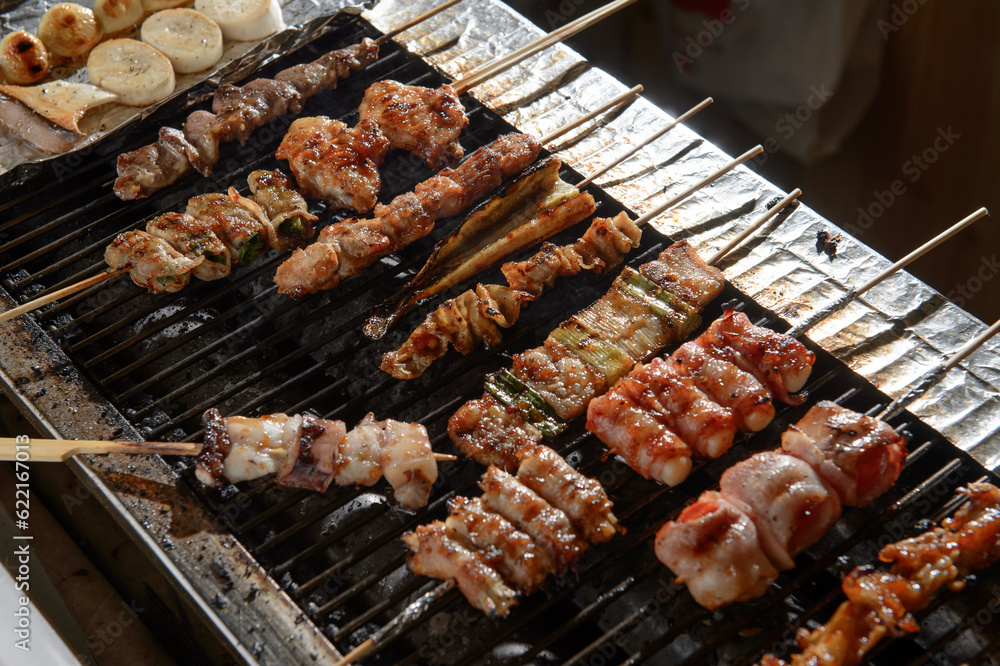grilled beef pork meat dinner grilled beef pork meat dinner