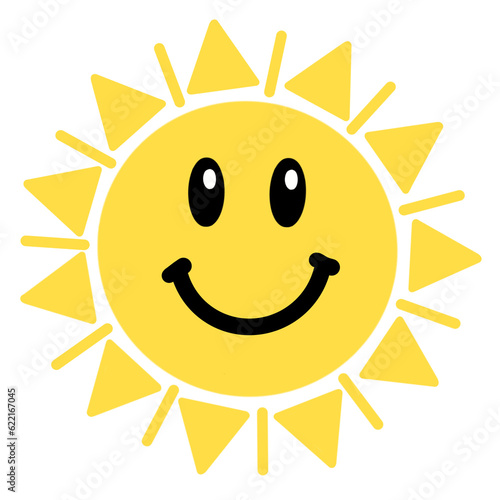 smiling sun cartoon