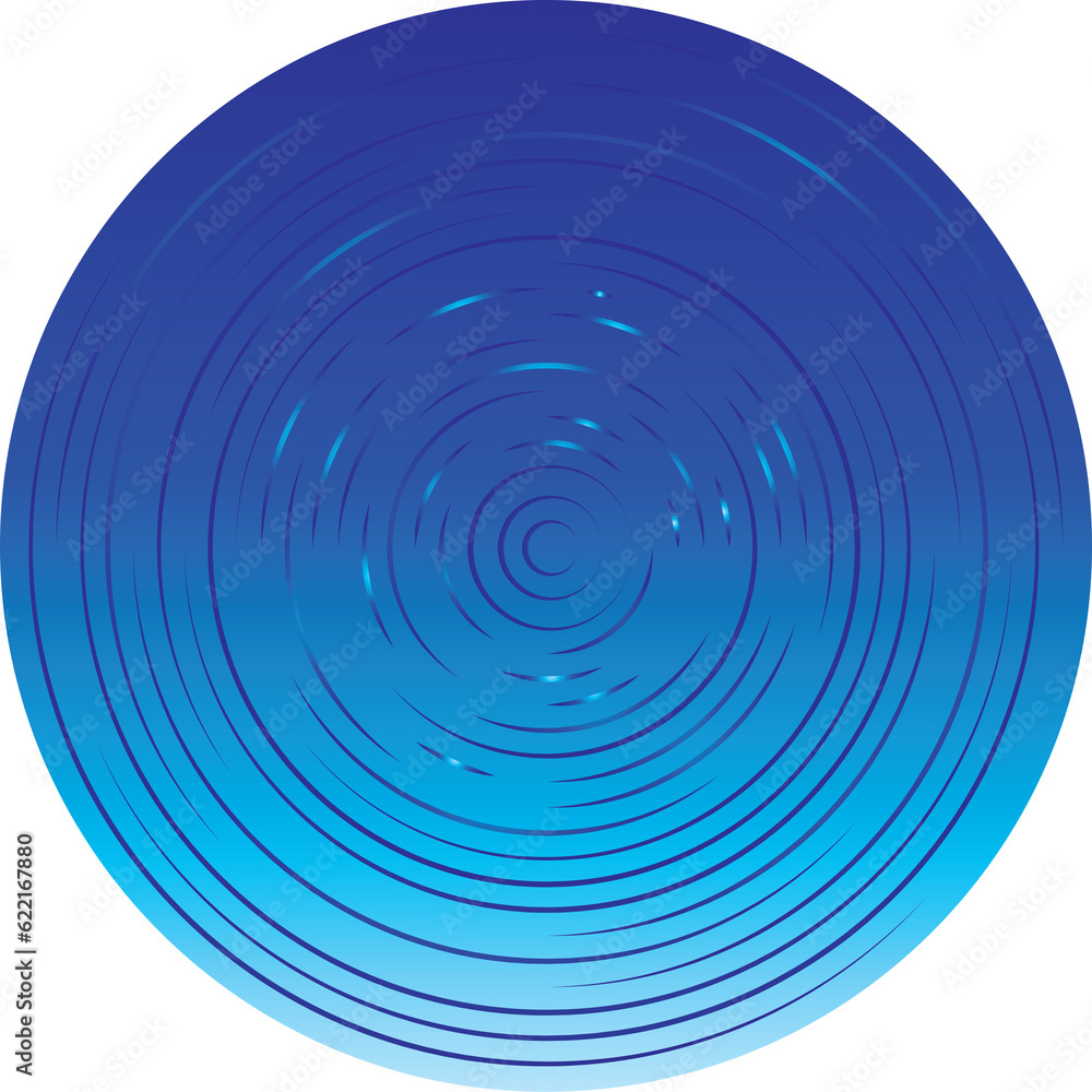 Fototapeta premium Blue circle and swirl