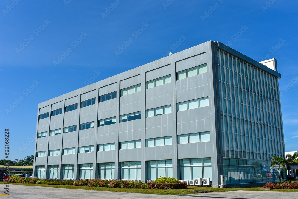Office Building with blue sky, at Kuala Namu International Airport area Office Building with blue sky, at Kuala Namu International Airport area