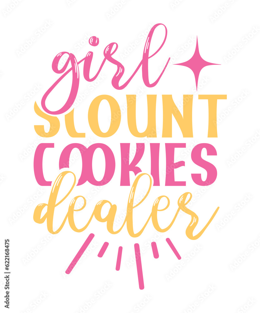 girl scount cookies dealer svg design