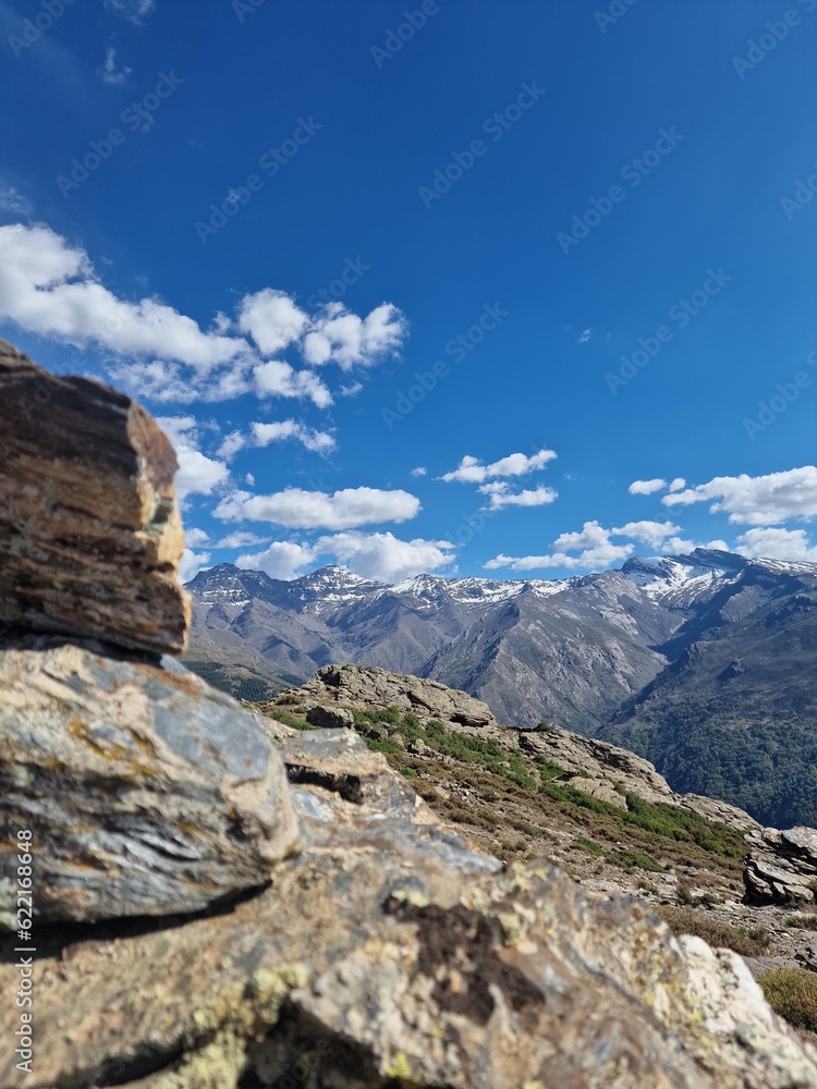 landscape with blue sky, Sierra Nevada. Spain landscape with blue sky, Sierra Nevada. Spain