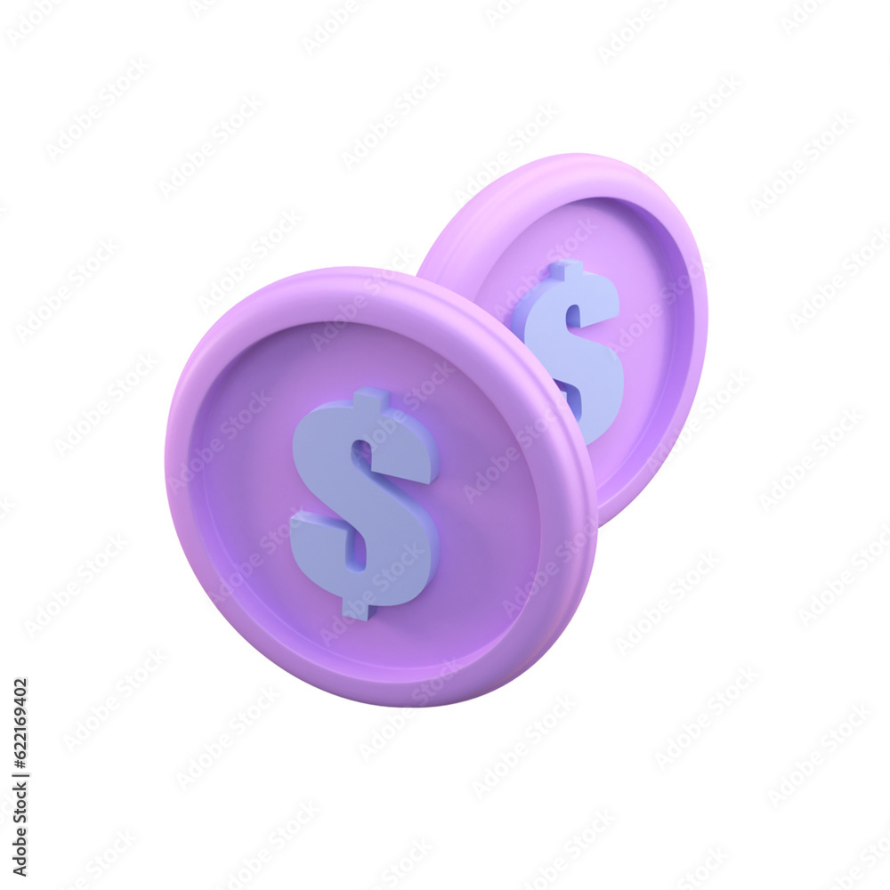 Finance 3d icon with transparent background Finance 3d icon with transparent background