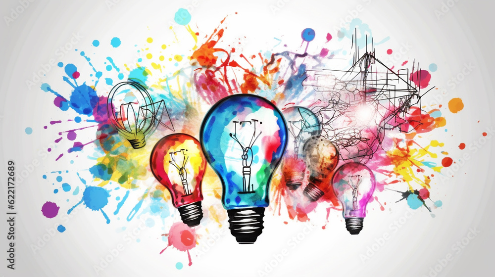 World Intellectual Property Day greeting with light bulb generative ai World Intellectual Property Day greeting with light bulb generative ai