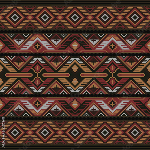 Carpet pattern. Seamless geometry. Western handmade saddle blanket rug pattern, Aztec,