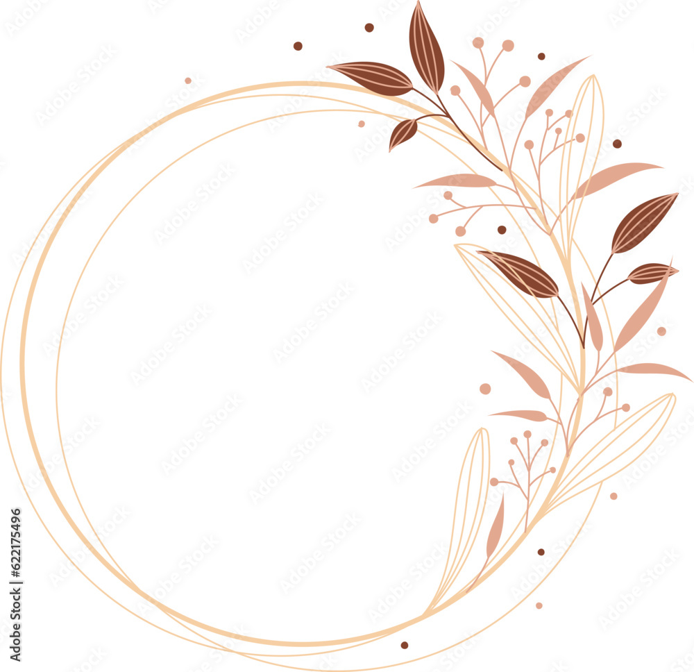 cute floral wreath isolated icon vector illustration design icon vector