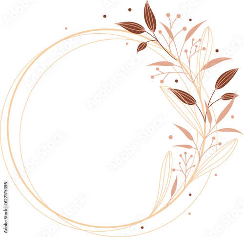 cute floral wreath isolated icon vector illustration design icon vector