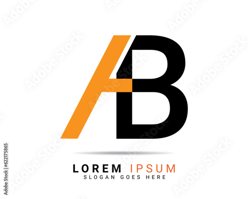Letter AB creative logo design. AB letter logo for company brand identity, travel, logistic, business logo template