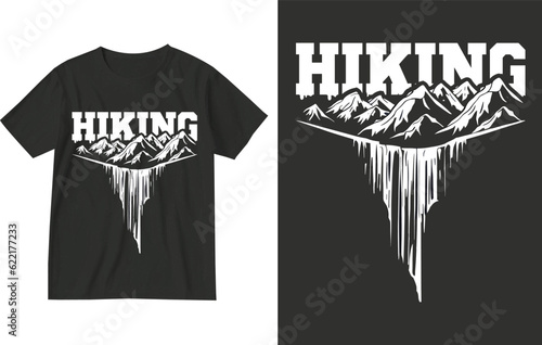 Hiking t shirt design illustration . Hiking . Hiking t shirt design . Hiking lover t shirt design . Hiker t shirt . Hike lover t shirt . Vintage retro hiking t shirt . Mountaing t shirt design  