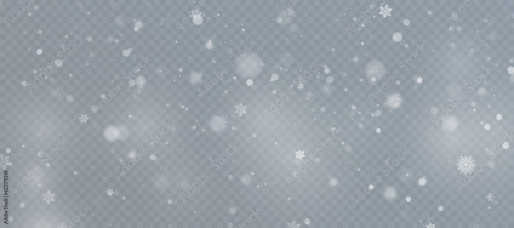 Vector texture Cold winter wind. On a transparent background. Christmas cold snow effect.