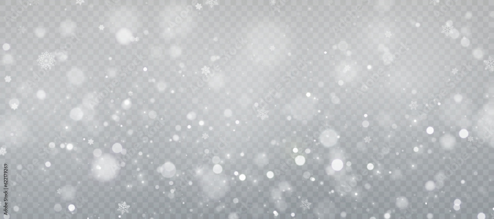 Vector texture Cold winter wind. On a transparent background. Christmas cold snow effect.