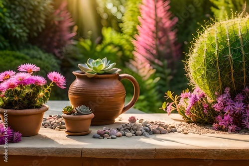 lavender flowers in pots