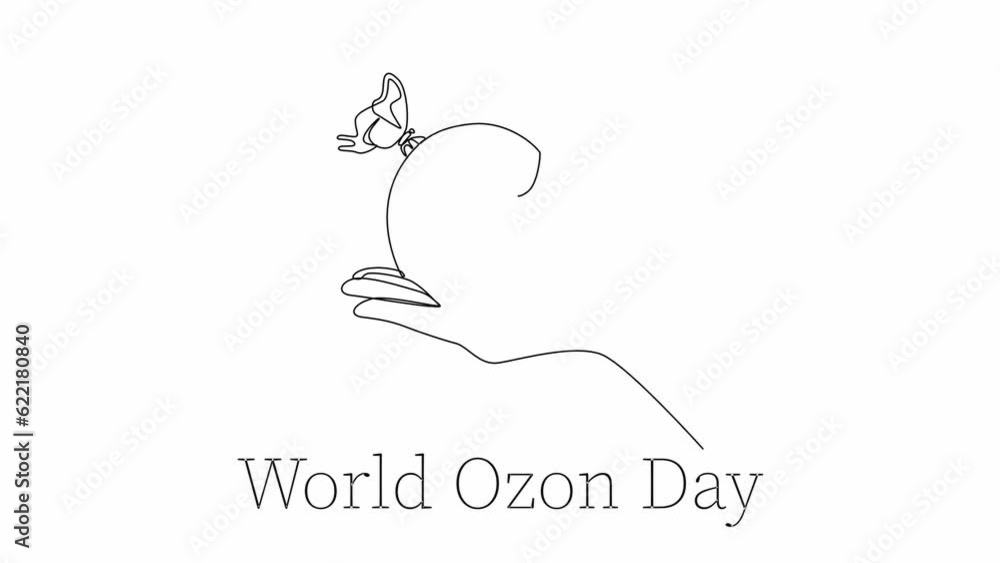 Self drawing animation of one single line draw world ozone day concept. Full length animation illustration. High quality 4k footage. Self drawing animation of one single line draw world ozone day concept. Full length animation illustration. High quality 4k footage.