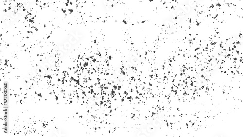 Dirt dust isolated on white background and texture. Subtle halftone vector texture overlay. Monochrome abstract splattered background. Black and white grunge urban texture vector with copy space dust.