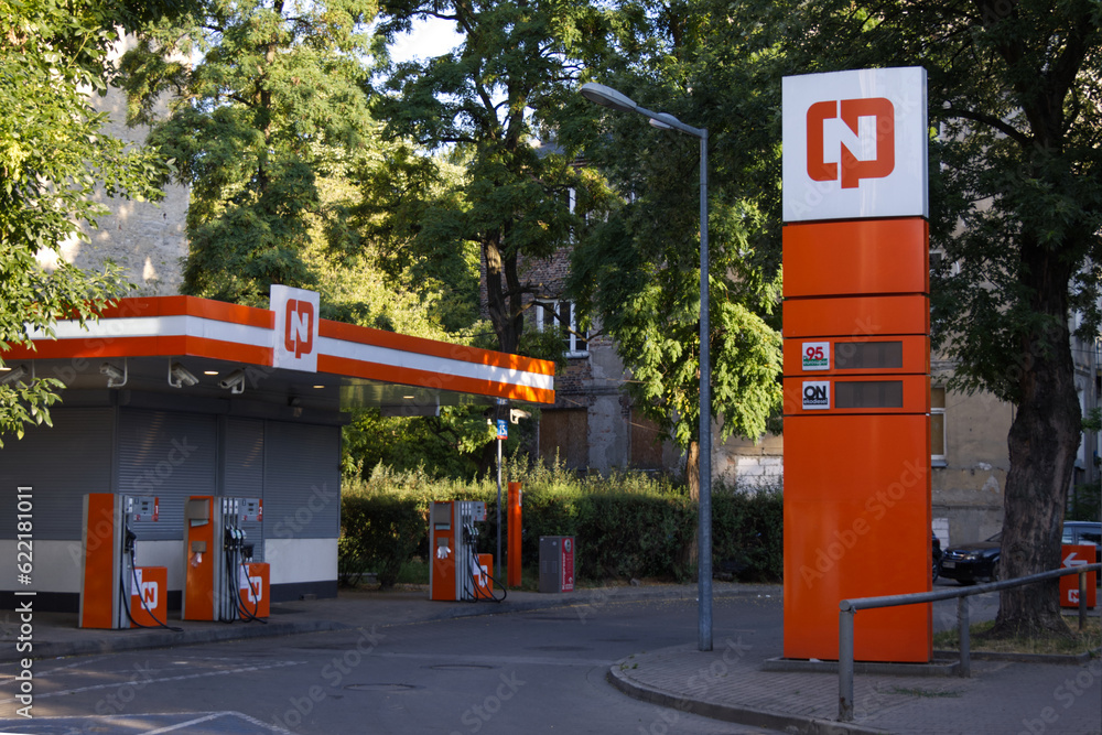 A gas station under the name of CPN, which disappeared from the market