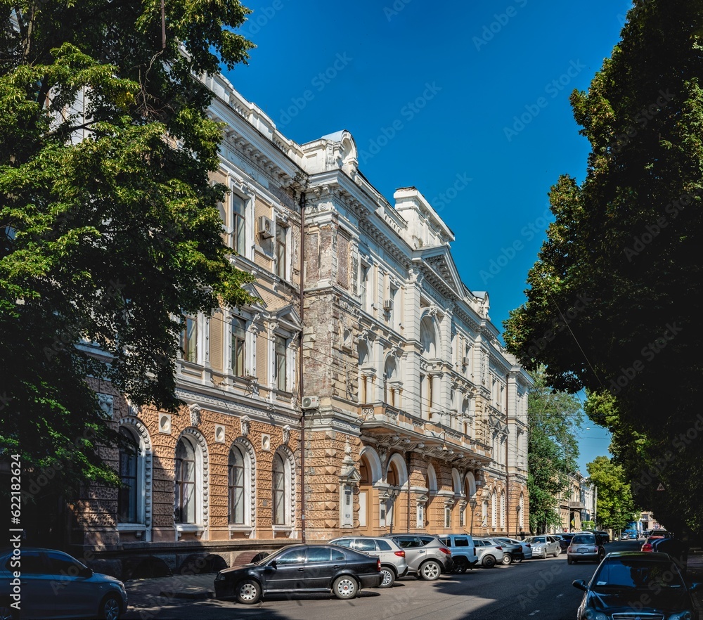 Historical building of the Odessa Main Post Office in Ukraine