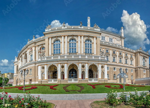 the Opera and Ballet Theater in Odessa, Ukraine