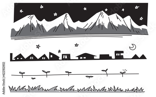 ゆるい線画セット