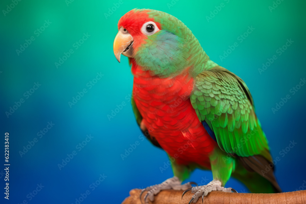 Very cute Eclectus in nature, national geography, Wide life animals. AI Generated.