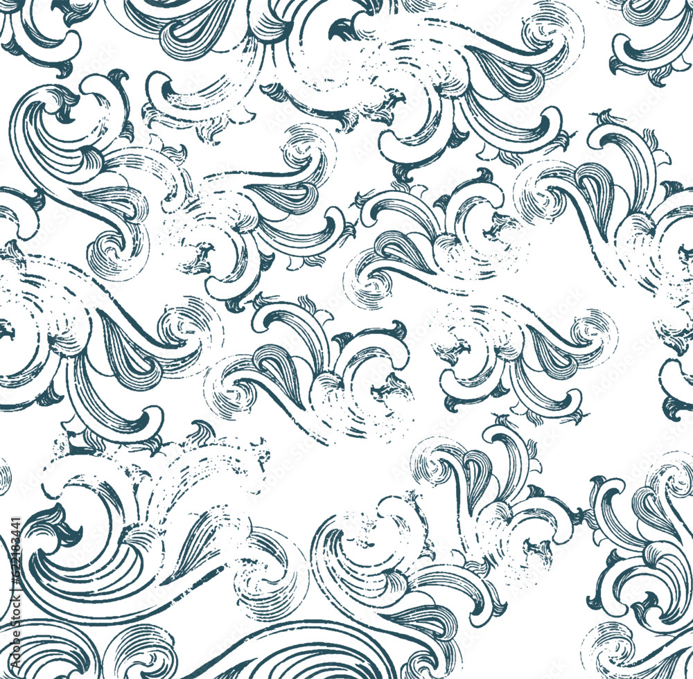 Fototapeta premium Textile and digital seamless pattern vector design 
