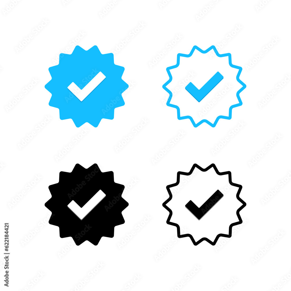 Verified badge set Verified badge set