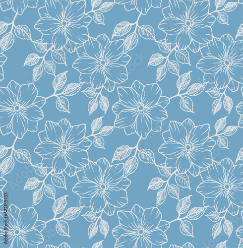 textile and digital pattern seamless floral pattern vector design 