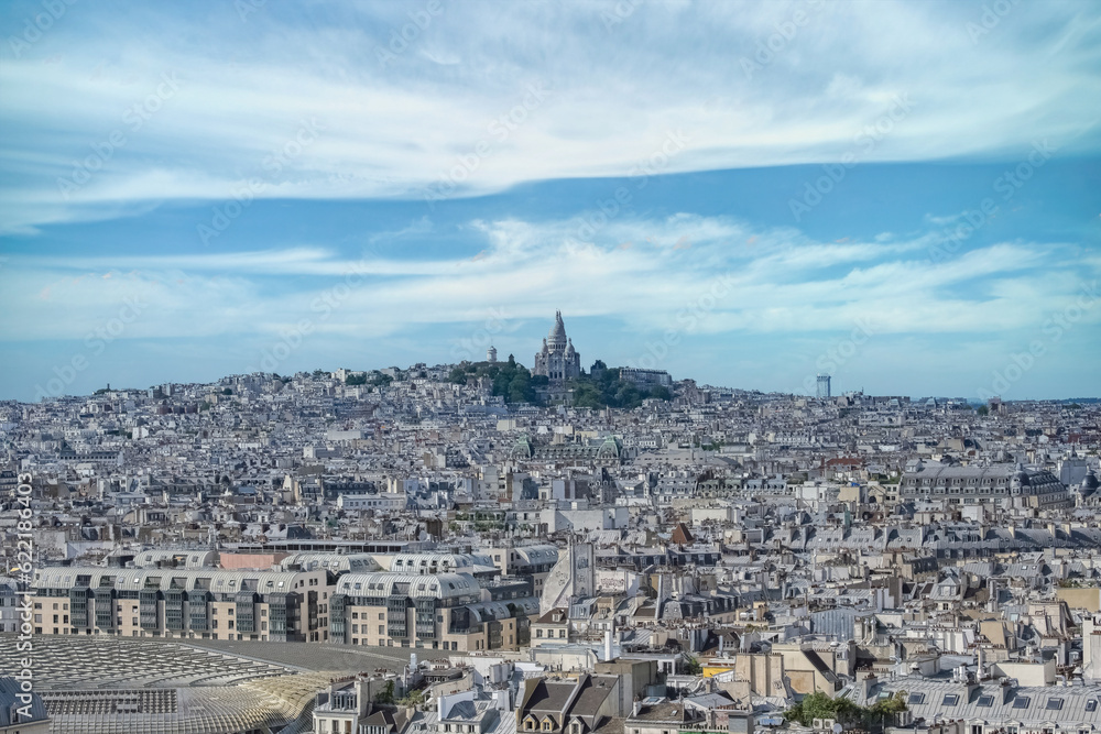 Paris, Montmartre and the Sacre-Choeur basilica