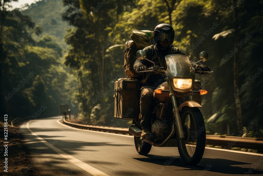 Motorbike On The Road, Generative AI