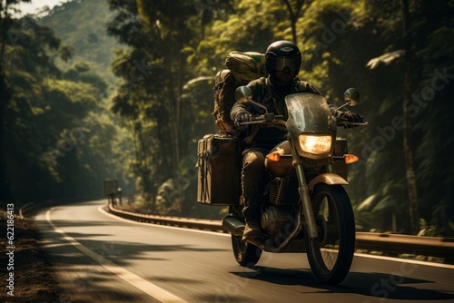 Motorbike On The Road, Generative AI