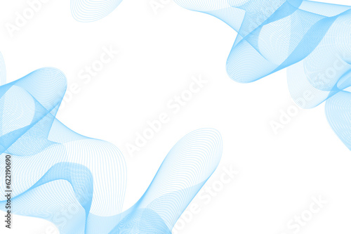 Abstract blue blend wave lines on transparent background. Modern blue flowing wave lines and glowing moving lines. Abstract frequency sound wave lines and technology curve lines background.  © Ahmad Araf