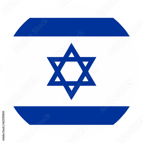 Israel flag circle transparent png. Israel flag round. Palestine flag icon symbol sign vector illustration. conflict, war, crisis