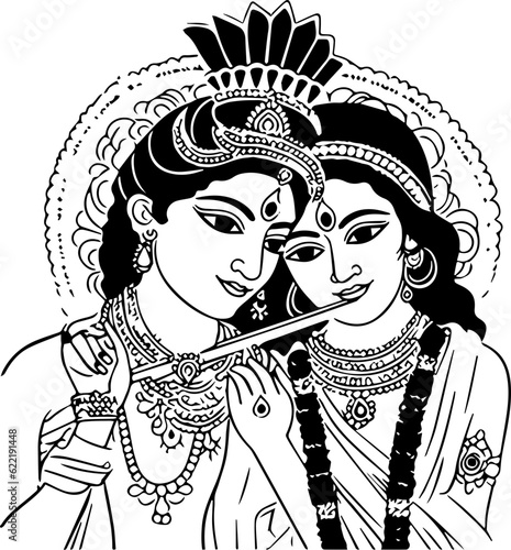 Radha krishna images and white background