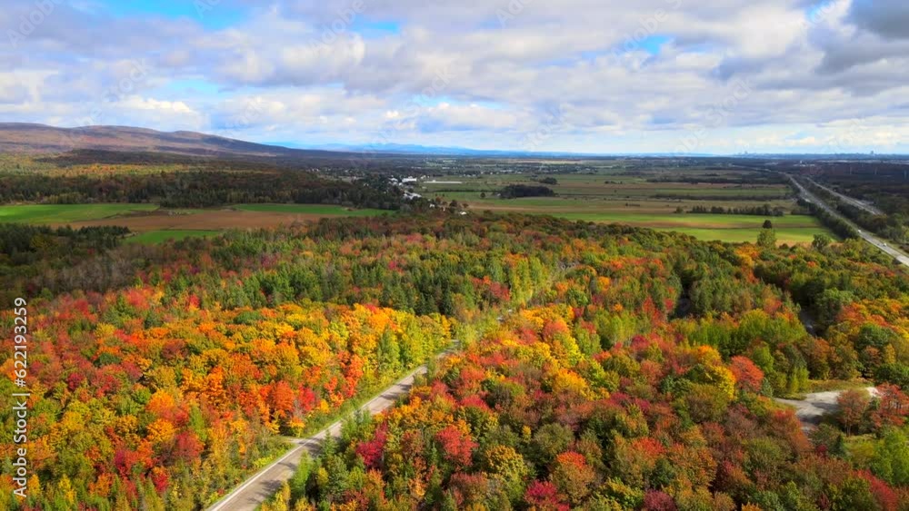 Beautiful Quebec at its peak in fall foliage. Beautiful Quebec at its peak in fall foliage.