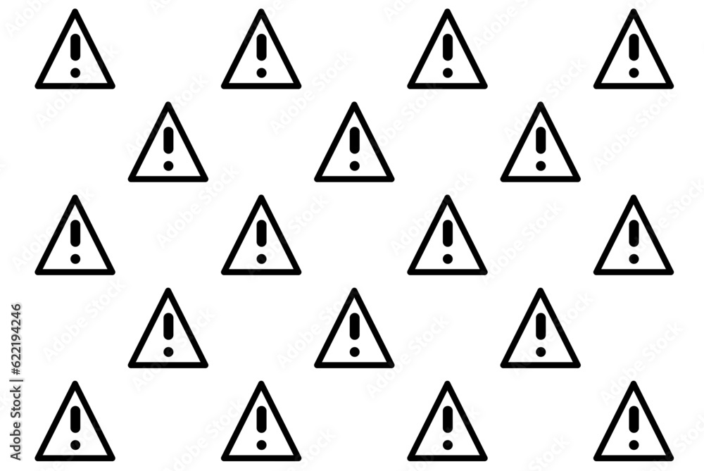 seamless pattern with exclamation mark triangle seamless pattern with exclamation mark triangle