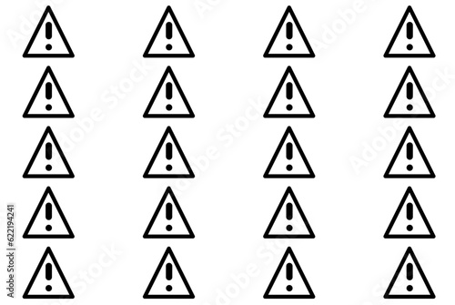 Free Download seamless pattern with exclamation mark triangle  - GFXLoad