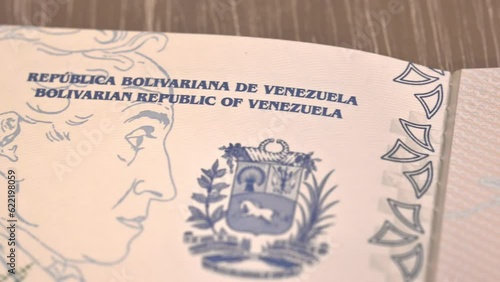video of a republica bolivariana de venezuela passport photo