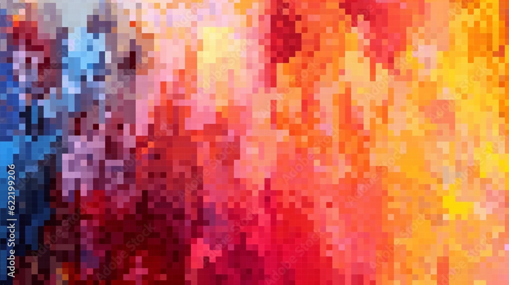 Abstract and colorful pixel background Abstract and colorful pixel background