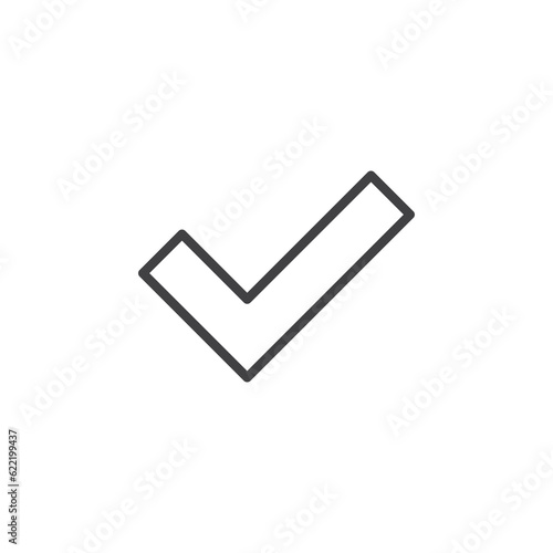 Check mark line icon