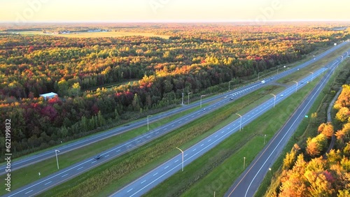 Beautiful Quebec at its peak in fall foliage.