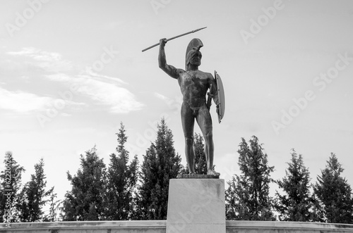 Φωτογραφία Statue of Spartans King, Leonidas in Thermopylae, Greece.