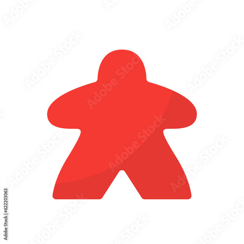 Red meeple illustration photo