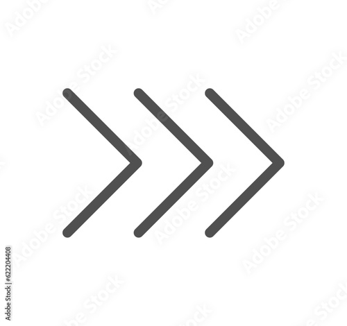 Interface arrows related icon outline and linear vector.