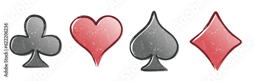 The set of Symbols a playing cards. 