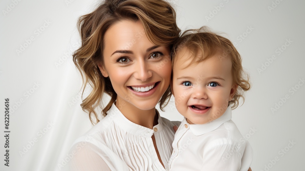 Happy mother day fun adorable lovely woman wearing casual clothes with child kid Happy mother day fun adorable lovely woman wearing casual clothes with child kid