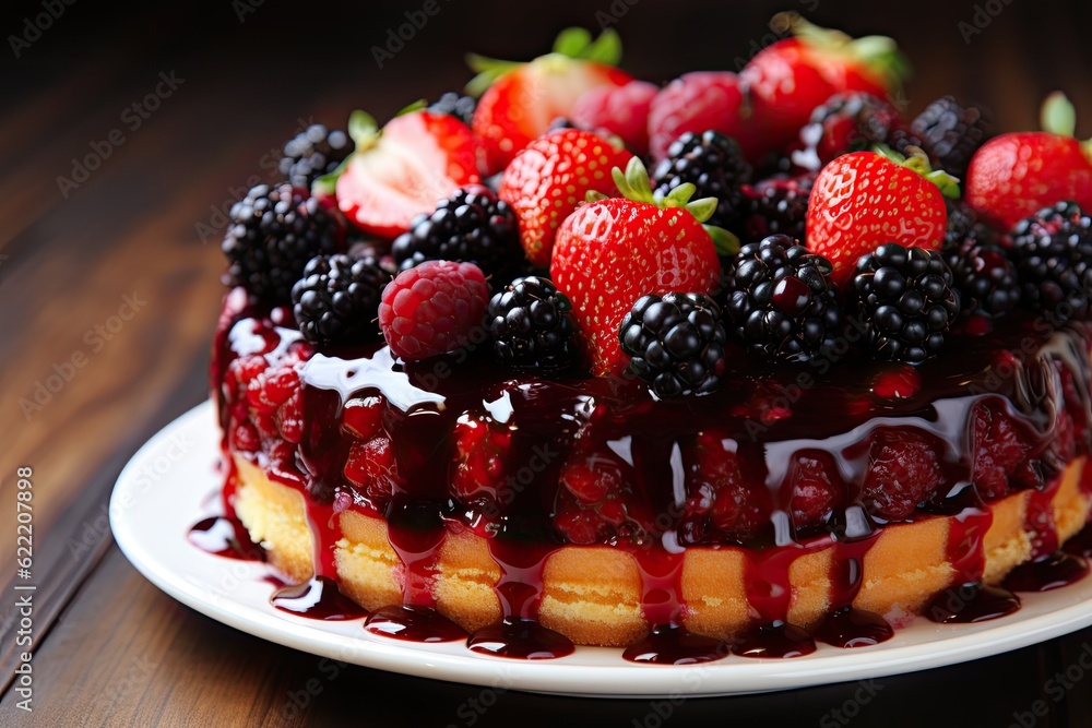 cheesecake with berries cheesecake with berries